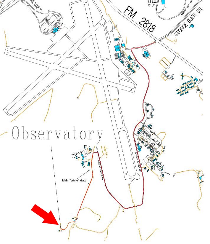 TAMU Observatory map