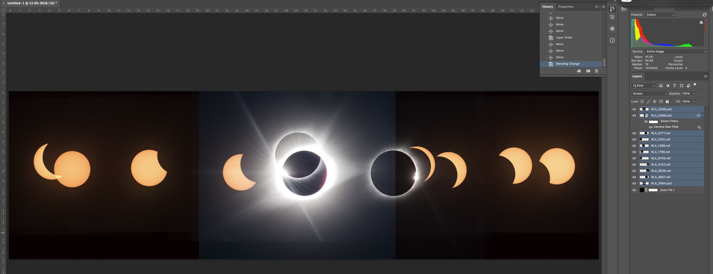 Use The Move Tool To Distribute The Images