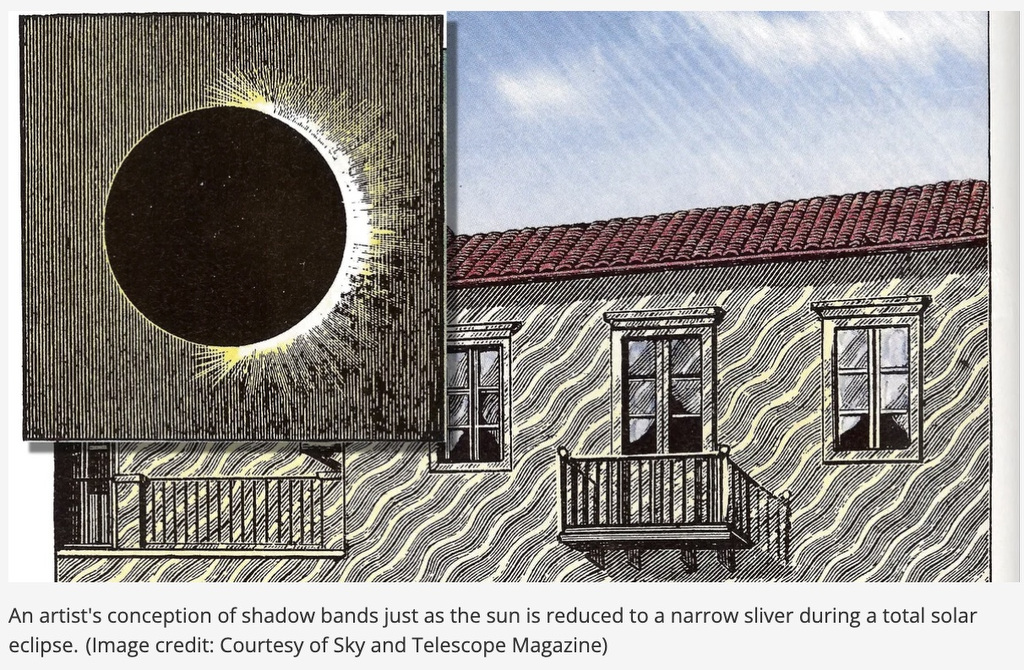 shadow bands on house