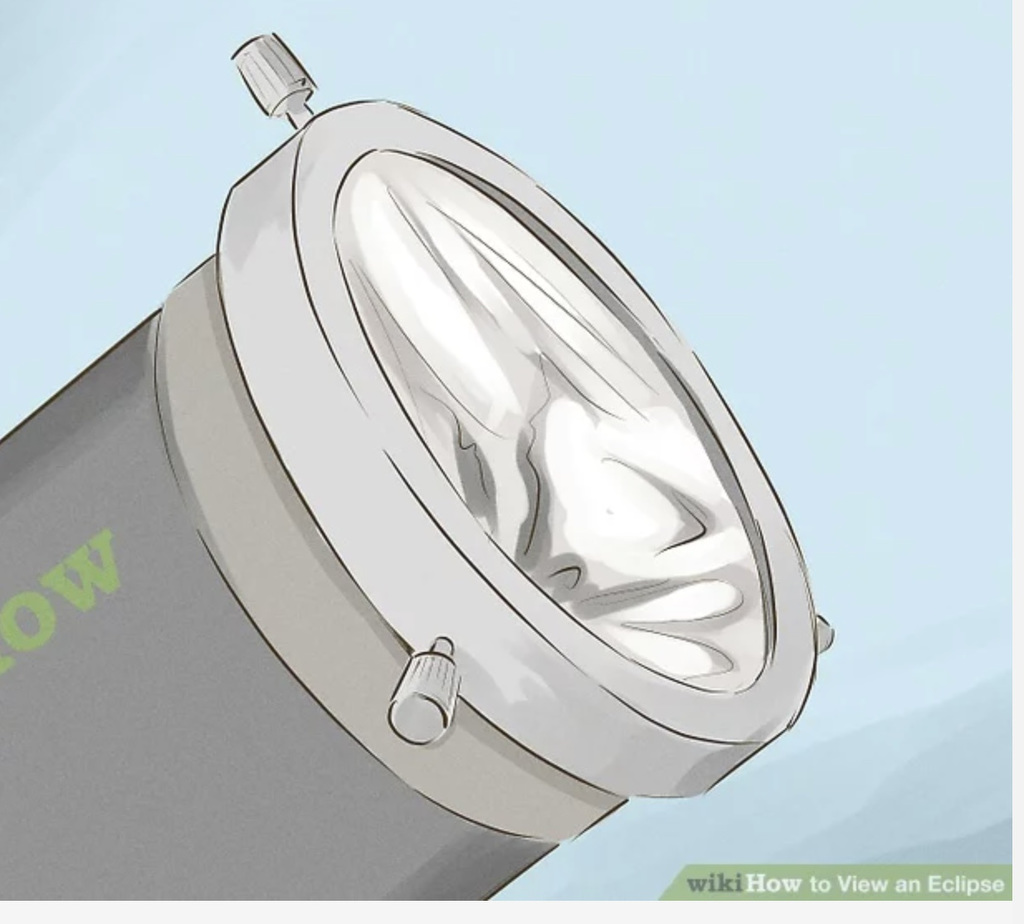 telescope or long lense on camera with solar filter