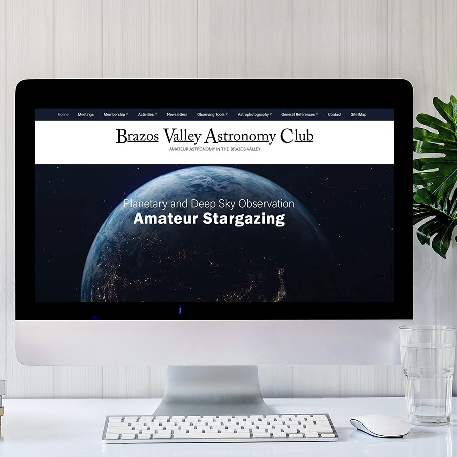 BVAC website showing on computer