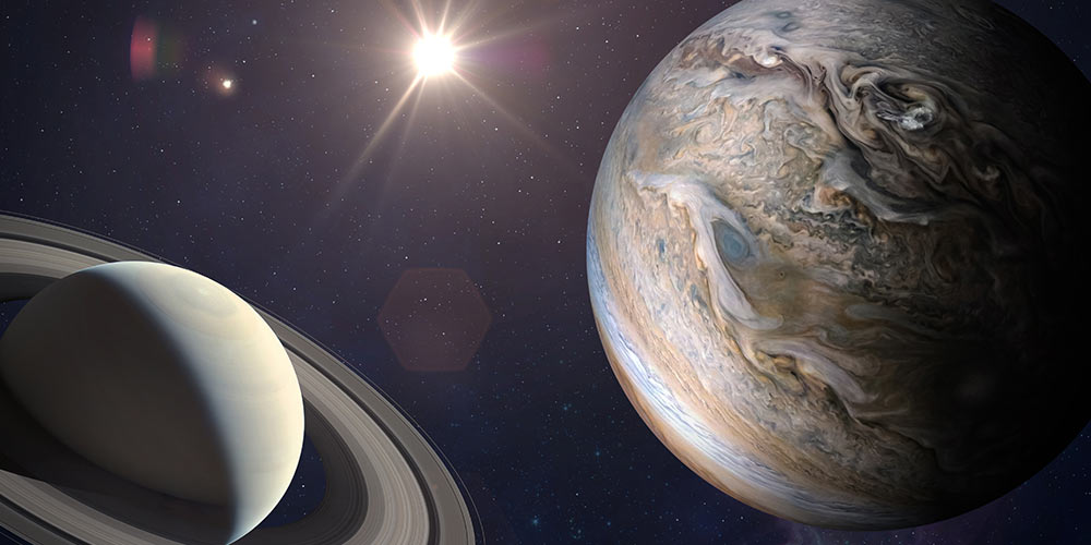 conjunctions with Saturn and second planet