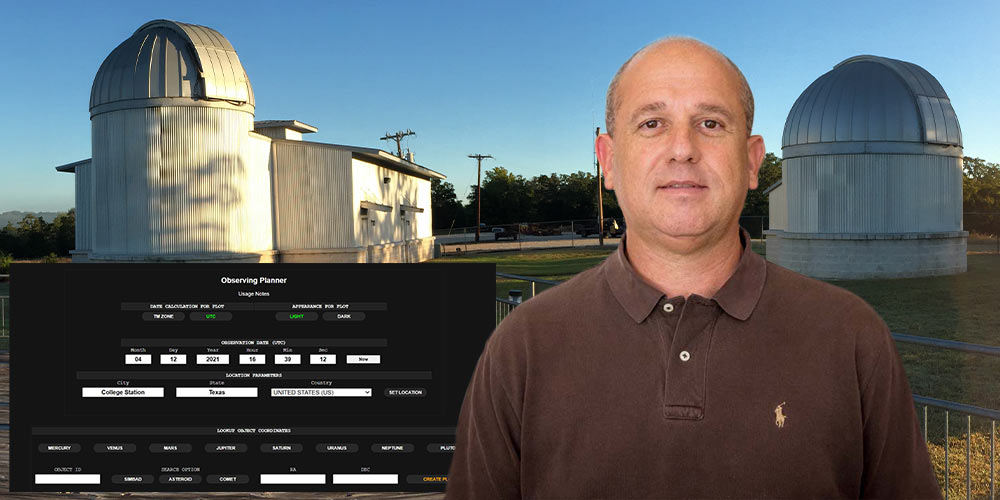 teaching observatory Don Carona observing planner