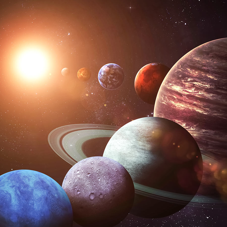 planets oribiting sun