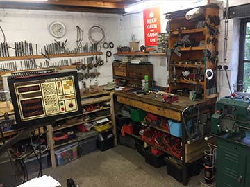 Control panel for milling machine