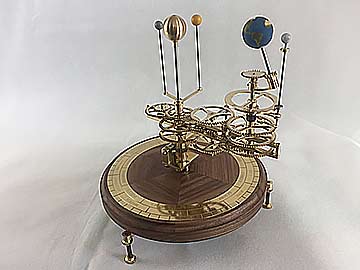 Planets and Moon on Tellurion Orrery