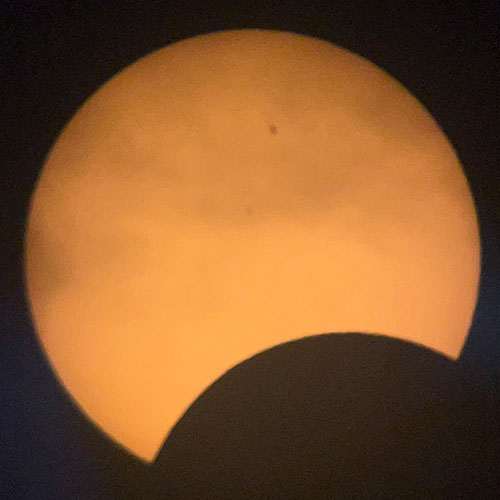 phase of annular solar eclipse in Boerne TX