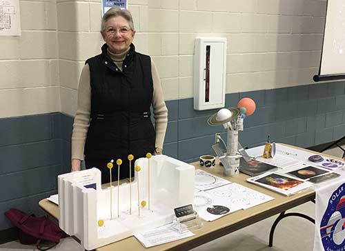 Ginger Wentrcek and a 3-D Big Dipper display