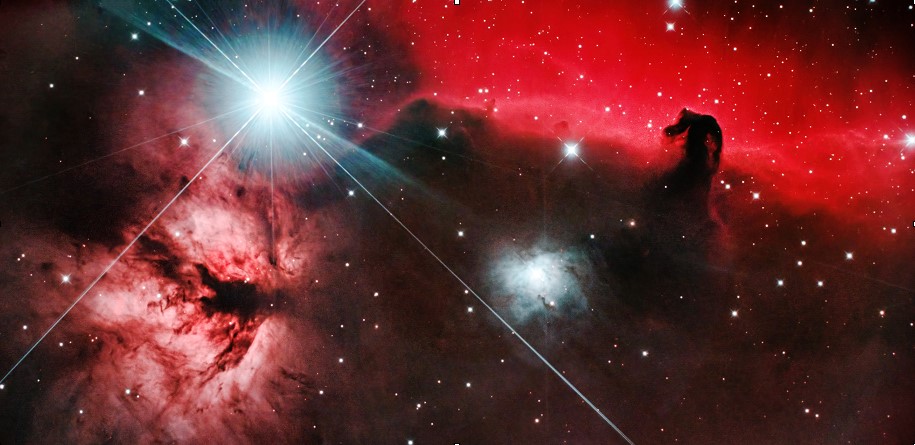 flame-horsehead-nebula