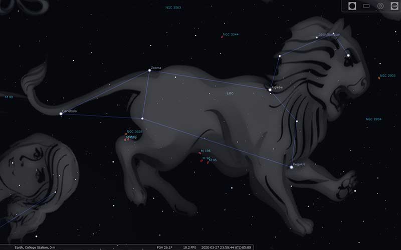 Leo constellation