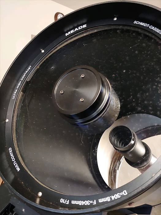 coated mirror on Meade telescope
