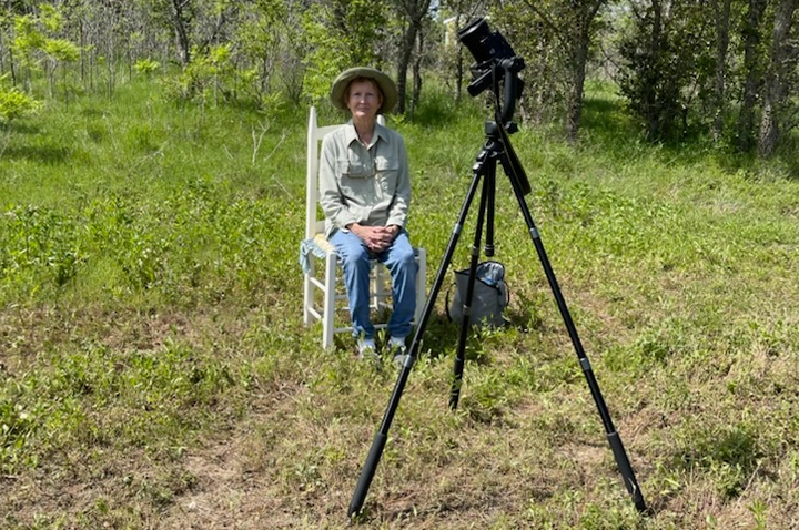 Shirley Wilkerson waiting for start of eclipse