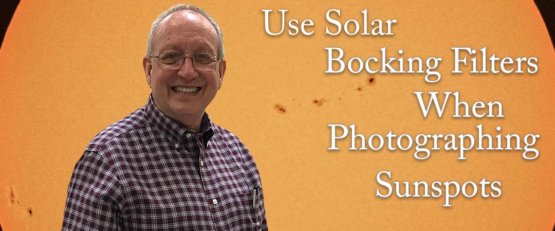 photographing sunspots