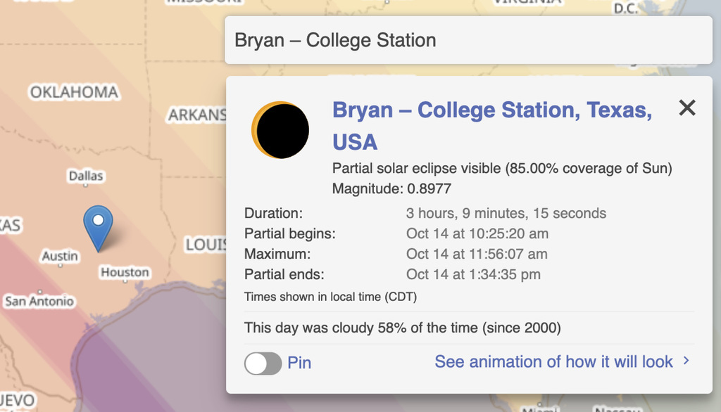 BCS annular eclipse