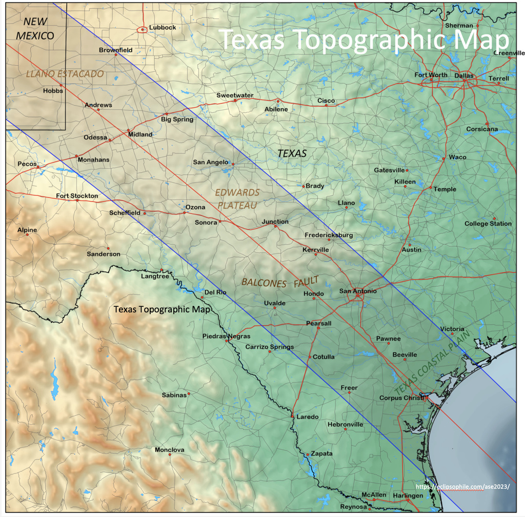 topo map Texas