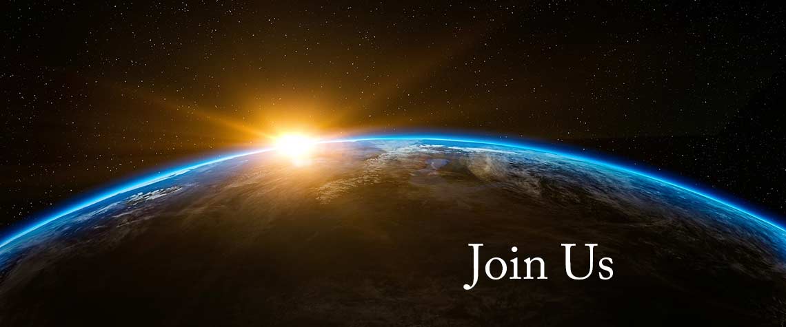 sun rising over earth