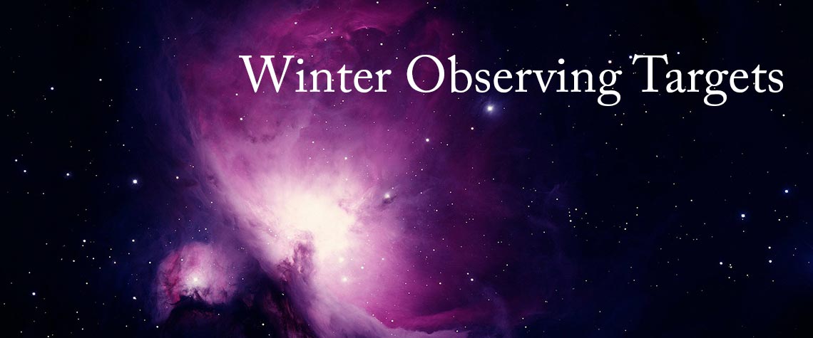 winter sky targets Mars