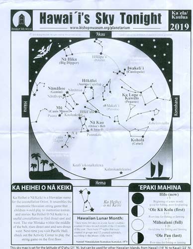 Hawaiian constellations