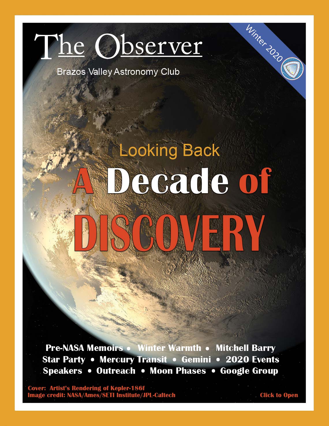 Winter 2020 Newsletter