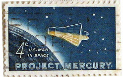 Space program stamp