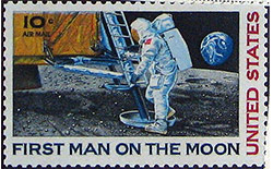Space program stamp