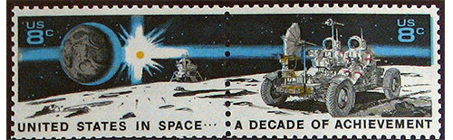 Space program stamp