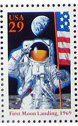 Space program stamp